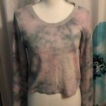 American Eagle AE cropped lace tie dye top Photo 0