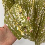 Anthropologie Pilcro Leilani Printed Buttondown Shirt Light Green Size XS Photo 4