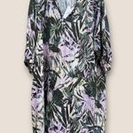 margaret o'leary Paola Dark Tropical Print Tunic Dress Photo 2