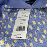 French Connection NWT Peony Doria Ruched Dress In Paradiso Blue Multi Photo 8