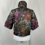 D & Y Metallic Silver Purple Cropped Jacket Size S Photo 5