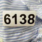 Ralph Lauren Lauren  Blue White Stripe 3/4 Sleeve Cotton‎ Button Up Shirt XL Logo Photo 10