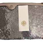 Tory Burch Silver Sequin Wristlet Clutch Bag Style 34470 NWT Photo 8