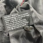 Worthington  Women's PM Black Leather Jacket Genuine Lambskin Racer Stripe Detail Photo 11