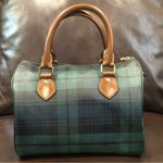 Ralph Lauren Black Watch Plaid Top Handle Speedy 25 Crossbody Top Handle Bag Photo 5