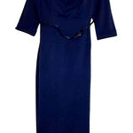 Black Halo  Midnight Blue Long Sleeve Dress Photo 0