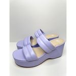 BP Raquelle Wedge Sandal Womens Size 8.5 in Purple Slip On Platform Photo 1