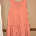 Free People Easy Street Drop Waist Textured Dress Orange XS Photo 3