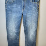Miss Me  Women's‎ Boyfriend Capri Blue Denim Jewels Size 29x23 Embroidered Photo 0