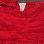 Lulus Queen Behavior Strapless Ruched Red Tulle Maxi Dress Size Small NWT Photo 3