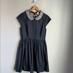 Kate Spade  Kimberly Peter Pan Rhinestone Crystal Collar Denim Dress 12 Photo 1