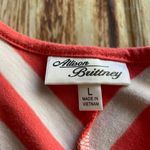 Allison Brittney Striped Fit & Flare Dress Sz Large Photo 8