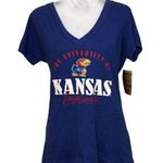 Rivalry Threads NWT Blue Kansas University Jayhawks Tee Shirt Top Photo 0