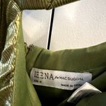 Mac Duggal  Pleated Metallic Cutout Gown Maxi Dress Chartreuse Green Size M UB Photo 7