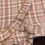 Sadie & Sage Plaid Skirt Women Large Rayon pink checkered Preppy cute Barbiecore Photo 3