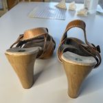 Dr. Scholls  Band Sandals Tan Natural Leather 4.5 " HEELS Sz 10 Med Photo 4