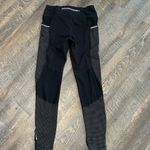 Athleta Womens Full Length Leggings S Black Polka Dot Inserts Pocket Compression Photo 3