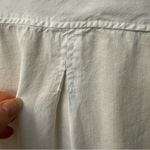 Cloth & Stone White button down shirt with long sleeves and bare shoulders Sz S Photo 9