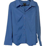 Lane Bryant Lane‎ Bryant dusty blue button up career blouse size 22/24 Photo 0