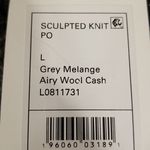 Theory ππ Sculpted Knit Pullover Sweater Airy Wool Cashmere Grey Melange L NWT Photo 14