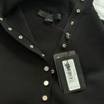 Alexander Wang  Mock Neck Button Down Sweater Top Black Size Medium NWT‎ Photo 5