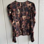 Generation Love  NWOT Evangeline Puff Sleeve Blouse In Moving Leopard Size XS Photo 4