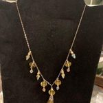 NWT yellow crystal drop necklace Photo 3