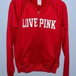 PINK - Victoria's Secret Red Ohio State Zip Up Jacket Photo 0