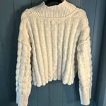 We The Free Creamy White Chunky Knit Mock Neck Sweater | Size Medium Photo 6