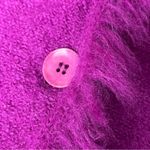 Karen Scott Vintage  Women’s Wool Coatigan Blazer Pink Purple Button Up Medium Photo 7