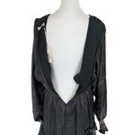 Ulla Johnson - NWT Silk Odette Midnight Smocked Long Sleeve Mini Dress Sz 2 Photo 8