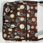 Dickies Messenger Brown Retro Circle Print Shoulder Laptop School Travel Tote Photo 2
