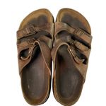 Birkenstock Florida Fresh Pull Up Brown Birko Flor Sz 38 US W7 Photo 10