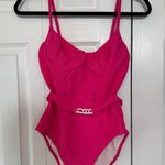 Solid & Striped Solid & Stripes Pink One Piece Bathing Suit Photo 0
