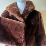 Vintage Brown Faux Fur Coat Costume Theatre Halloween XS/S Heavy Winter Coat Photo 2