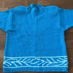 Lauren Hansen Vintage 80s floral Sweater in blue, yellow, green size large Blue Photo 7