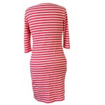 Saint James Pink and White Striped boat, neck 3/4 Sleeve casual Dress size 10 Photo 3