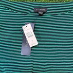 Talbots  Green striped dress with 3/4 sleeves Size Small Photo 1