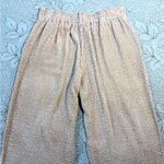 MOMONI Vischio Italian Luxe Woven Beige Loungewear Ankle Crop Trousers 42/12🧡 Photo 5