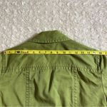 Chico's Y2K Denim 4 Pocket Light Apple Green Jacket Size 1 Medium Photo 8