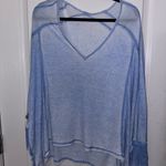 Free People  waffle knit long sleeve top Photo 2