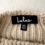 Lulus  Beige Wide Neck Knit Pullover Sweater Photo 4