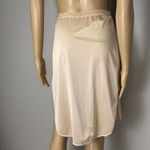 Vintage Lorraine Half Slip Size Small Beige High Slits Lace Nylon Stretch Lace Photo 4