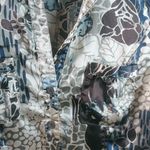 BCBG MaxAzria XS Animal Print Satin Fitted Top Photo 7