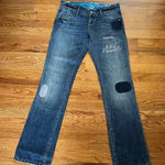 Armani Exchange EUC  Bootcut Jeans Women‎ 4 Distressed Streetwear Floral Y2K Photo 0