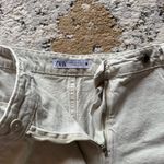 ZARA Sage Green Cargo Shorts with Structured Waistband Photo 2