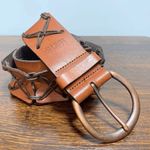 Levi's Women’s Stitched X Link Brown Buckle Belt Photo 0