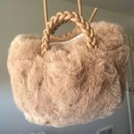 NWOT Faux Fur Purse Brown Photo 2