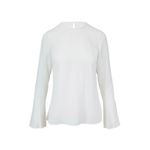 Akris Punto  trumpet sleeve white long sleeve blouse Photo 7