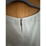 Philosophy women's blouse white with black Polka dot top medium lightweight Photo 4